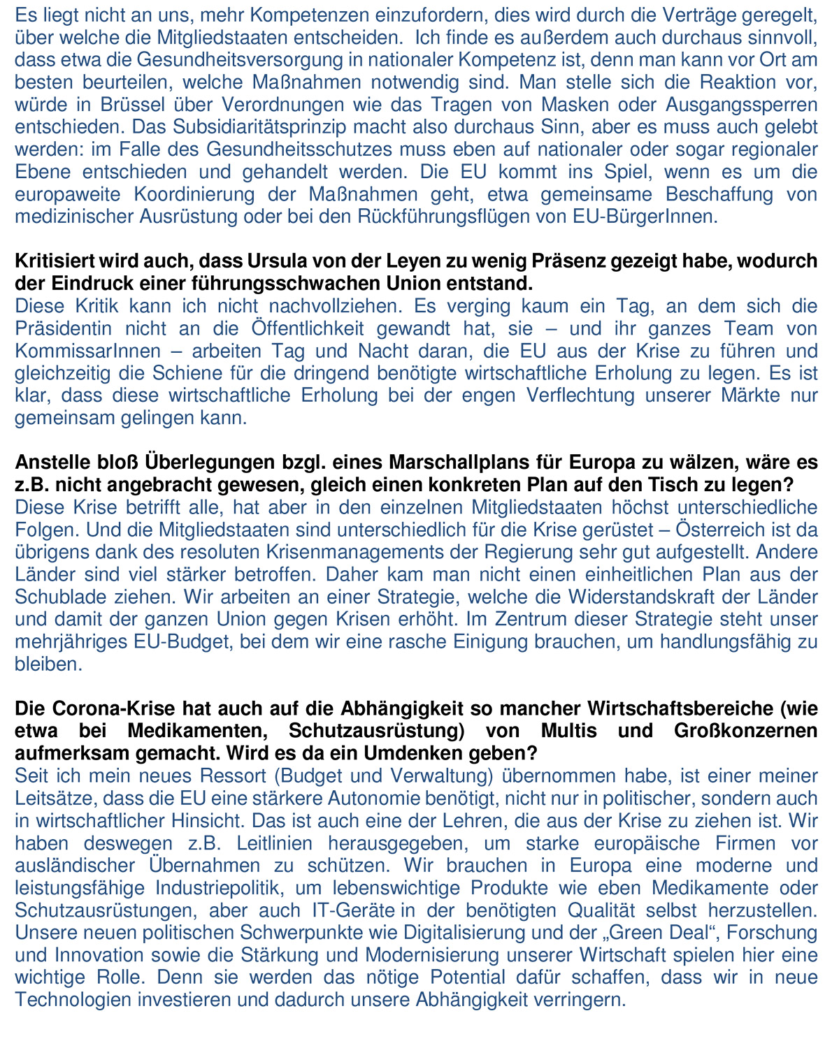 Focus Europa Interview Hahn 2